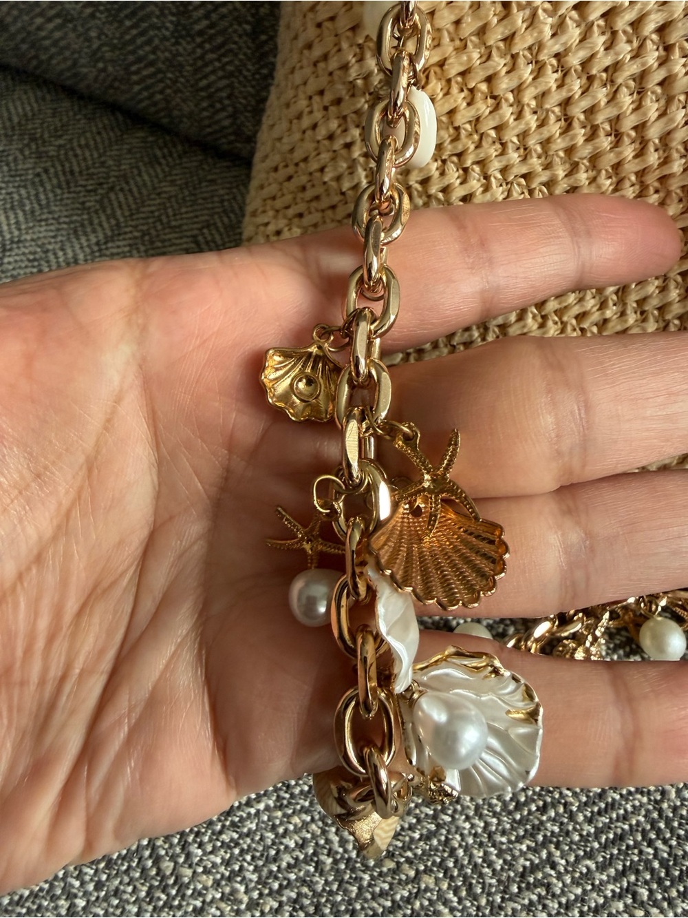 Handmade Rare Beach Bag with Charms! - Picture 2 of 5